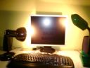 Pozdrowienia z Ciemnej Strony Mocy - spalona lampa w monitorze - Shaybecki